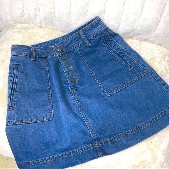 Free People Denim Skirt Size 27 - Picture 1 of 7